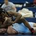 Pioneer High School Jahi Hilliard wrestles Skyline Tony Biggs at Saline High School on Wednesday, Feb. 6. Daniel Brenner I AnnArbor.com